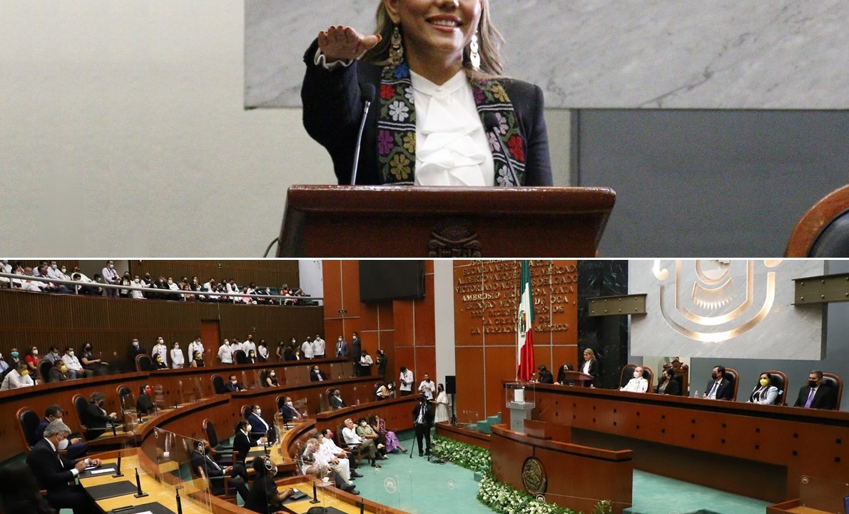 RINDE PROTESTA ANTE EL CONGRESO DE GUERRERO LA GOBERNADORA EVELYN CECIA SALGADO PINEDA