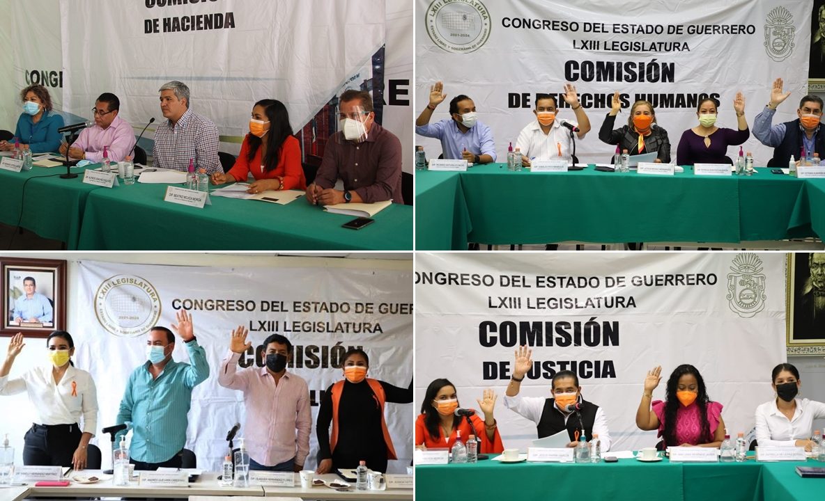 EN INTENSA DINÁMICA DEL CONGRESO, SESIONAN LAS COMISIONES DE HACIENDA, DERECHOS HUMANOS, JUSTICIA Y SALUD