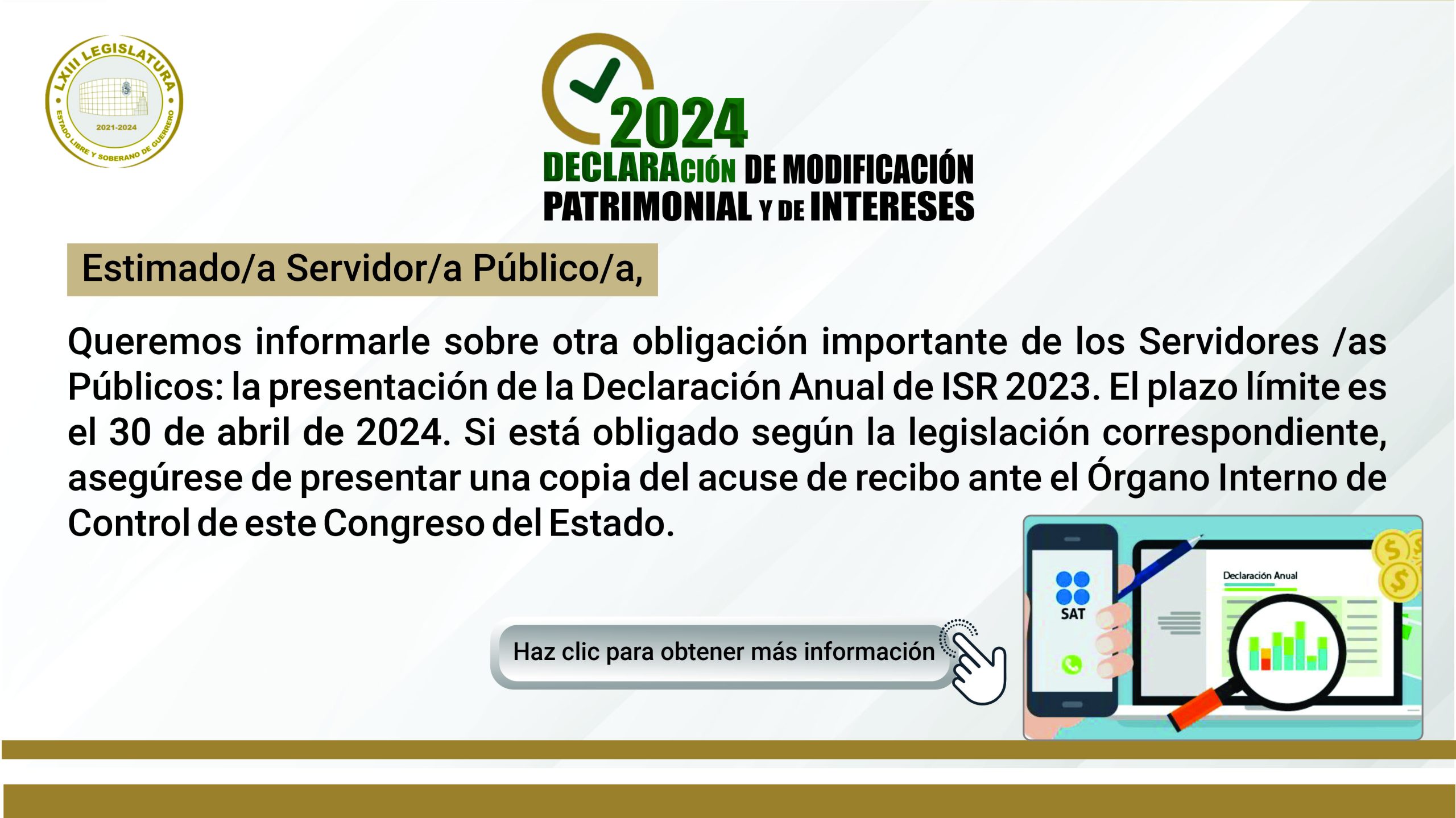 Presenta tu declaración anual de ISR 2023