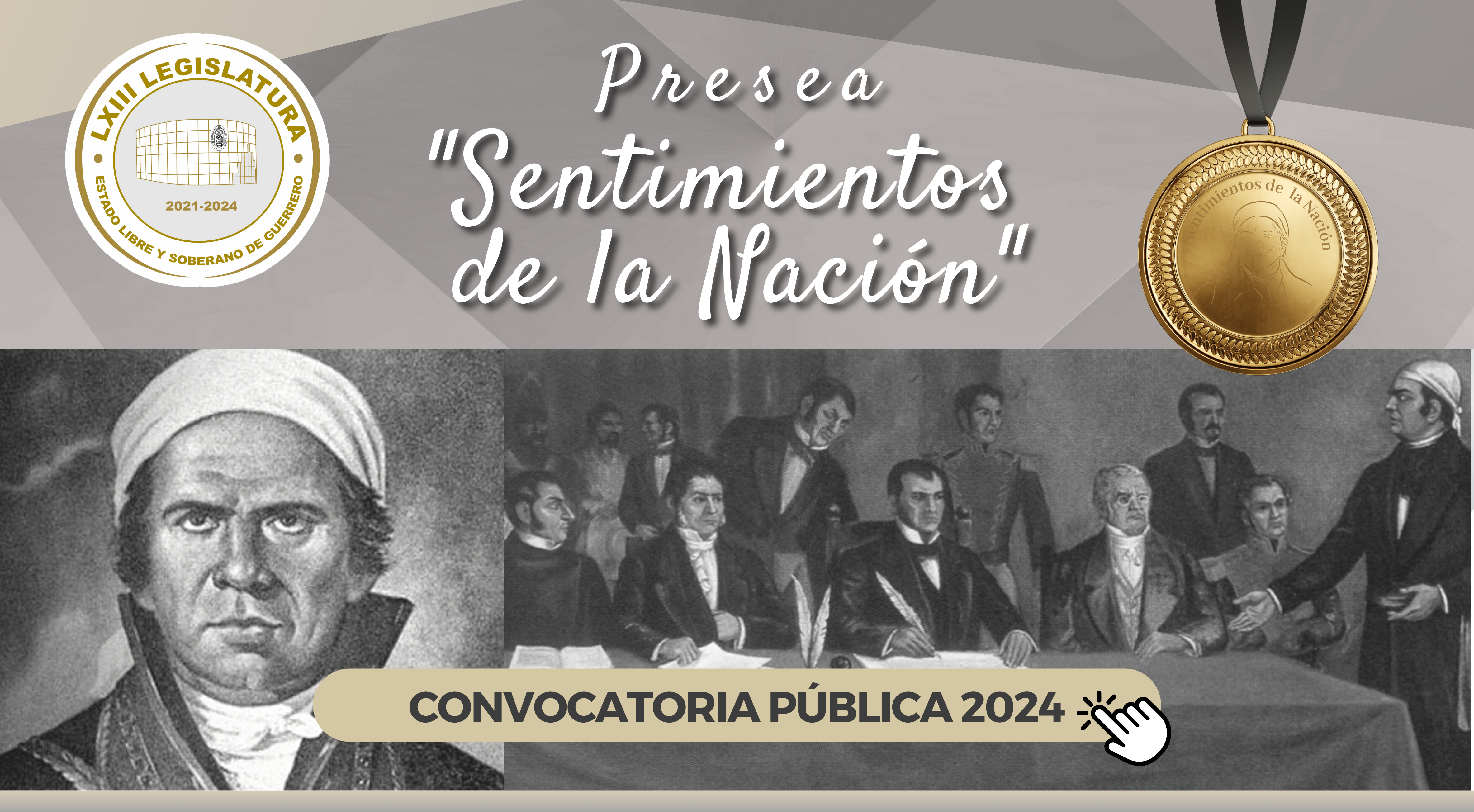 CONVOCATORIA PRESEA SENTIMIENTOS DE LA NACIÓN 2024