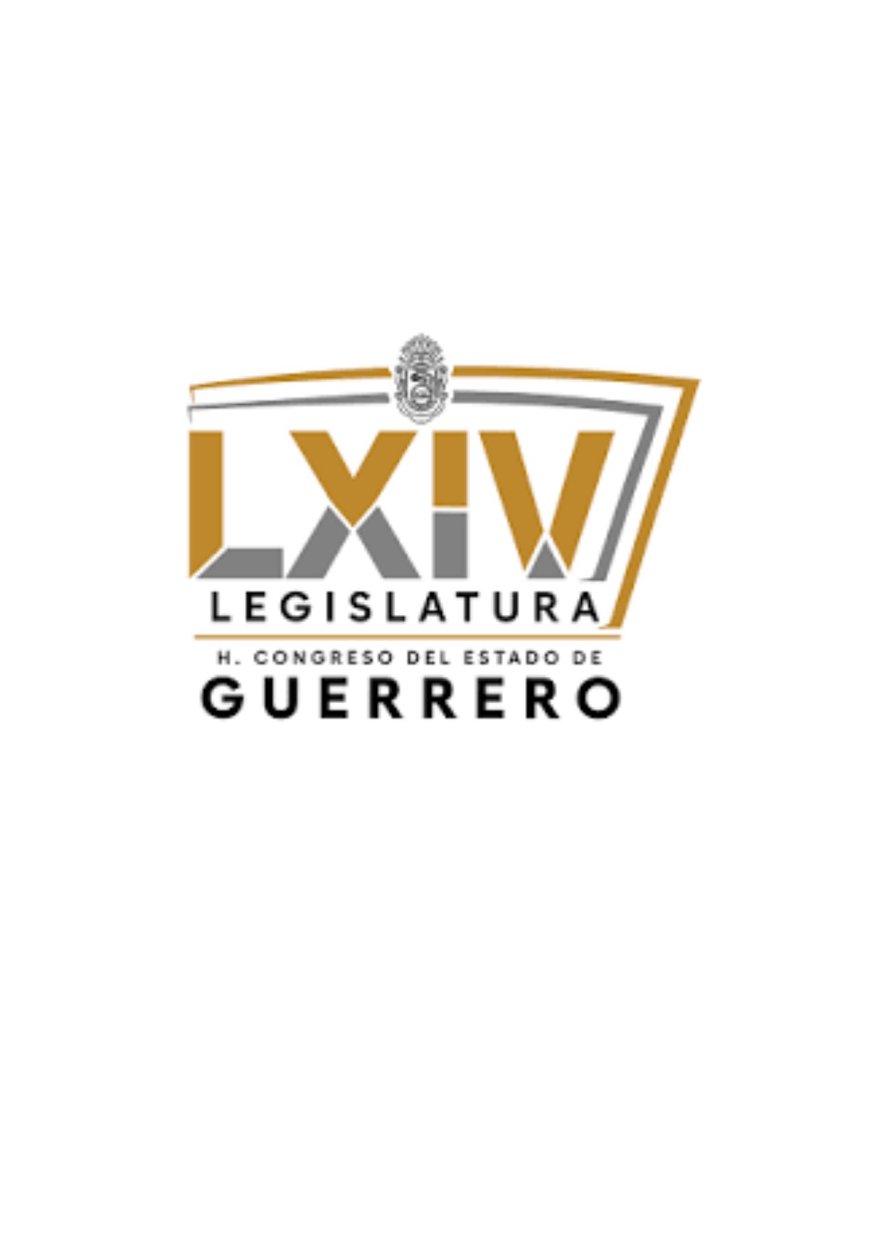 Página 14: página con el escudo de la LXIV Legislatura del Congreso del Estado de Guerrero, sin más contenido.
