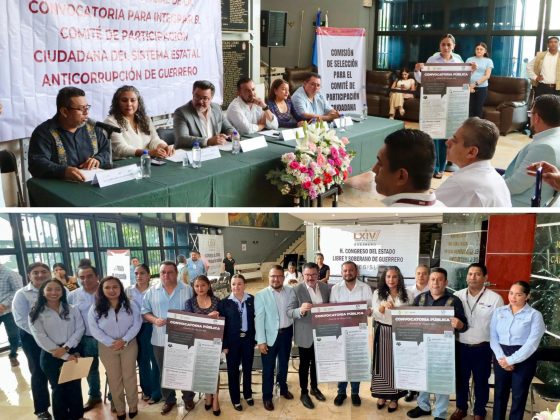 PRESENTAN EN EL CONGRESO DE GUERRERO CONVOCATORIA PARA LA SELECCIÓN DEL COMITÉ DE PARTICIPACIÓN CIUDADANA DEL SISTEMA ESTATAL ANTICORRUPCIÓN