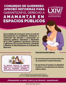INFOGRAFÍA GARANTIZAR EL DERECHO A AMAMANTAR EN ESPACIOS PÚBLICOS