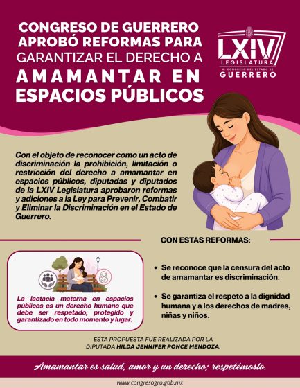 INFOGRAFÍA GARANTIZAR EL DERECHO A AMAMANTAR EN ESPACIOS PÚBLICOS