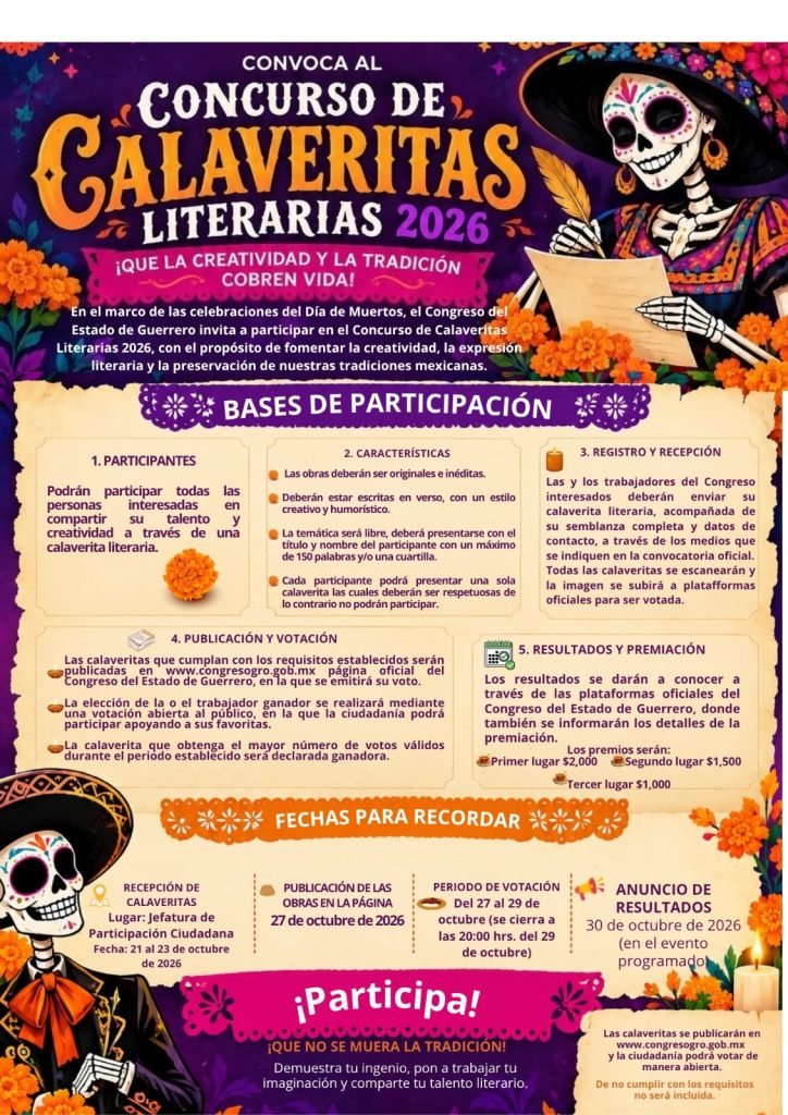 Calaveritas Literarias 2026